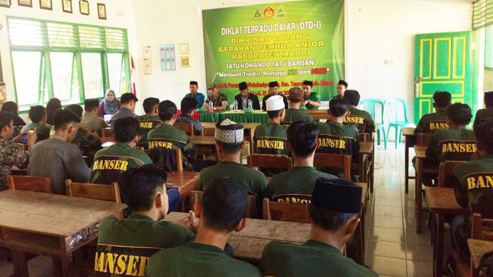 Gerakan Pemuda (GP) Ansor Maros menggelar Diklat Terpadu Dasar (DTD) Angkatan I di Pondok Pesantren Wahdaniatillah