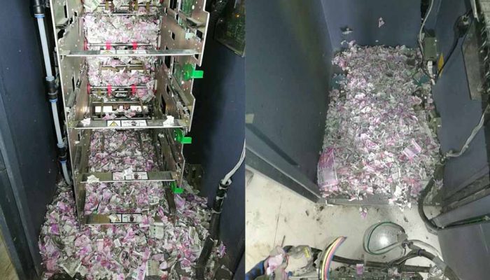 Uang Rp250 Juta dimesin ATM ini Ludes di Grogoti Tikus