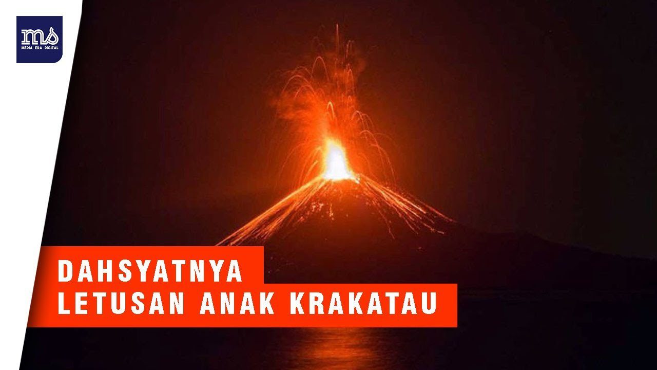 Detik-detik Anak Gunung Krakatau Meletus