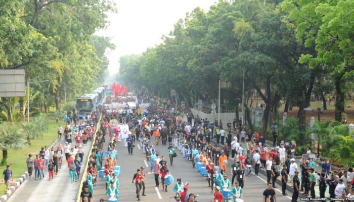 Kenapa SBY Walkout Saat Parade Pemilu Damai?