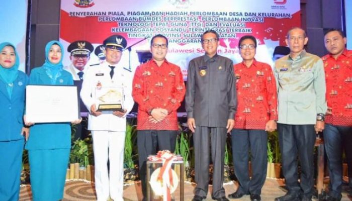 Kelurahan Sambung Jawa, Terima Penghargaan Juara I Lomba Kelurahan Terpadu Tingkat Sulsel