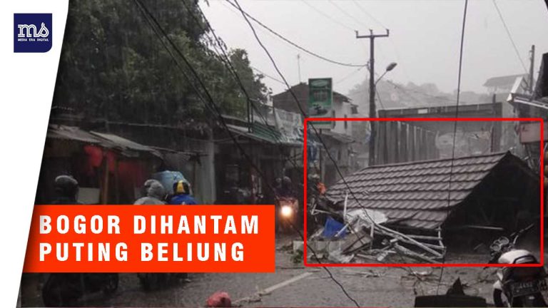 Video: Detik-detik Badai Puting Beliung Hantam Bogor 4 BOGOR