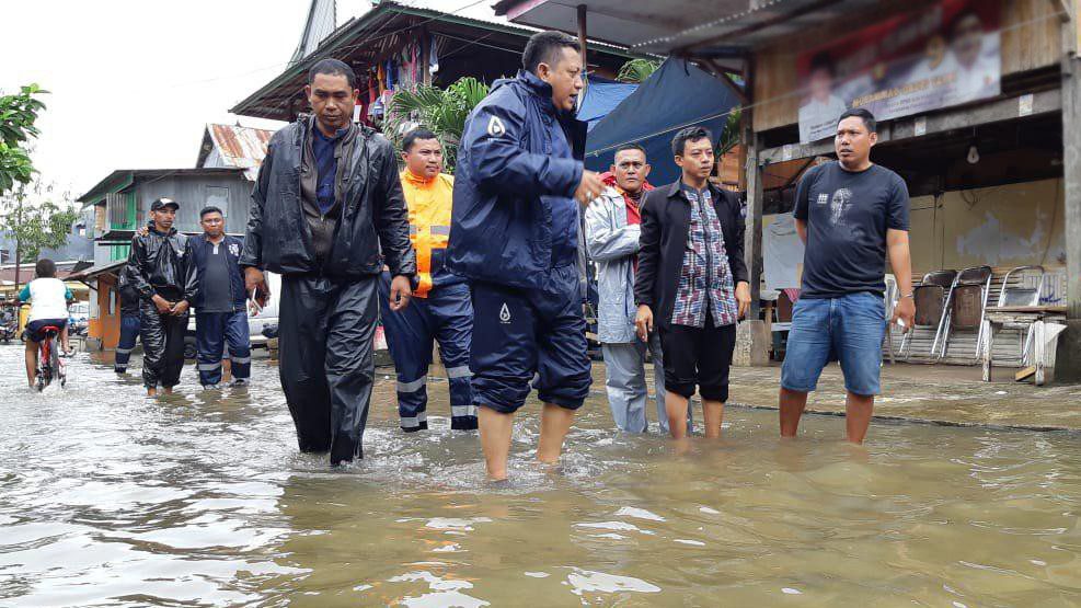 Camat Manggala Pantau Sejumlah Titik Rawan Banjir