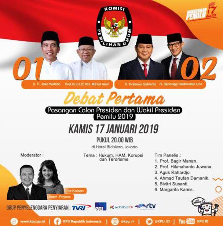 Debat Perdana Capres Cawapres