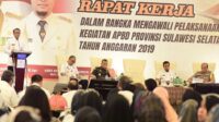 Pemprov Sulsel Laksanakan Raker Awal Pelaksanaan Kegiatan APBD Sulsel TA 2019