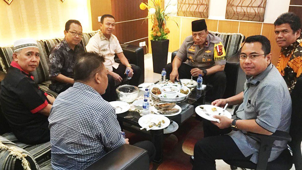 Makan Siang Bersama Wakapolda Sulsel, LDII Tawarkan Kerjasama Dai Kamtibmas