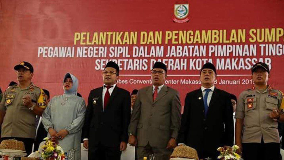 Pelantikan Sekda Defenitif Kota Makassar