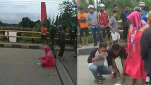 Tutup Jembatan Kembar Sungguminasa, Wanita Ini Gelar Ritual Tolak Bala
