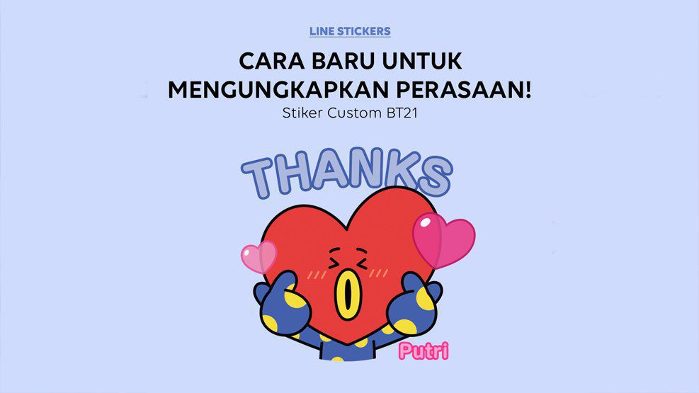 LINE Sediakan “Custom Stickers” versi BT21