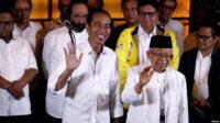 Pasangan Capres Joko Widodo dan Cawapres Ma'ruf Amin bersama koalisi pendukungnya di Jakarta