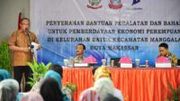 Berdayakan Perempuan di Kelurahan Batua, Pemprov Sulsel Bantu Perlengkapan Jahit