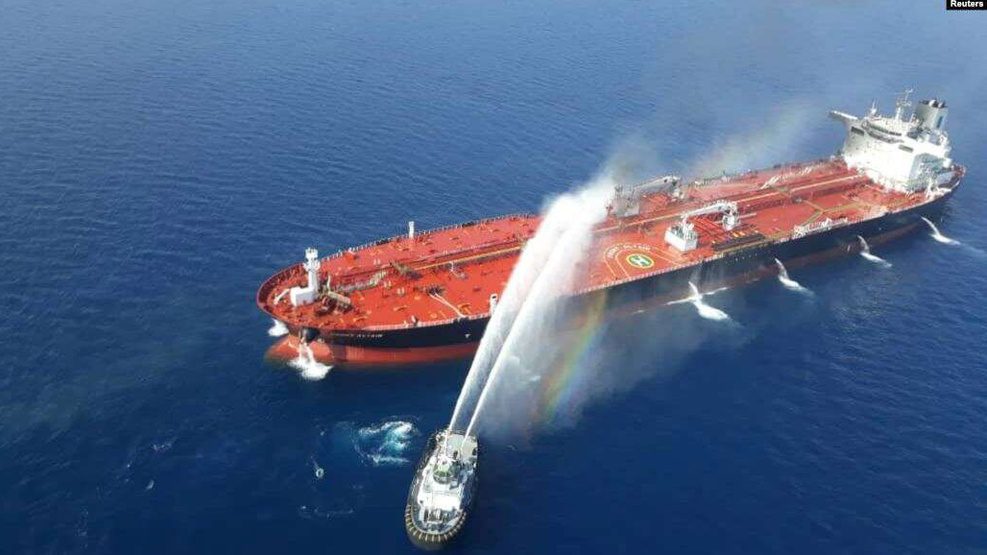 Amerika Tuding Iran atas Serangan Dua Tanker Minyak di Teluk Oman