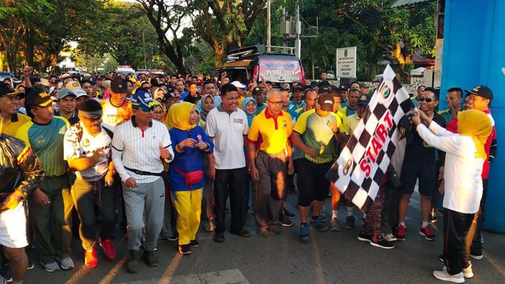 Dirgahayu Bhayangkara ke 73, Polres Pangkep Gelar Fun Run & Jalan Santai 18 Km