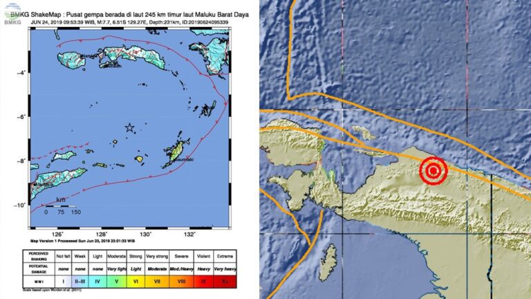 Gempa Kuat 7,7 SR Terjadi di Laut Maluku, Tidak Berpotensi Tsunami 8 Gempa Kuat 77 SR Guncang Maluku Tidak Berpotensi Tsunami