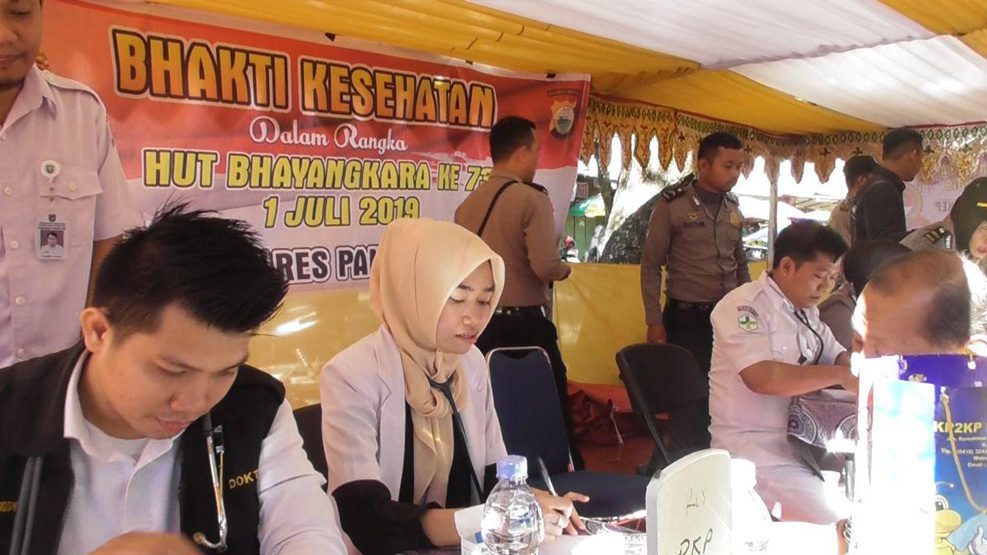 HUT Bhayangkara Polres Pangkep Pengobatan Gratis 03