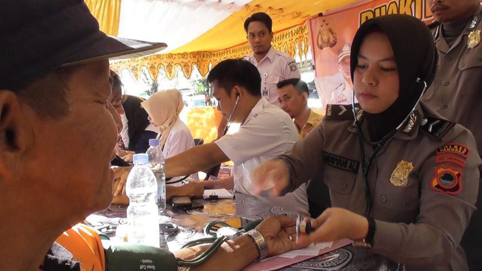 HUT Bhayangkara Polres Pangkep Pengobatan Gratis 04