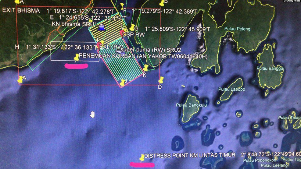 Pesawat TNI AU Lanud Hasanuddin Diterjunkan dalam Pencarian Korban KM Lintas Timur