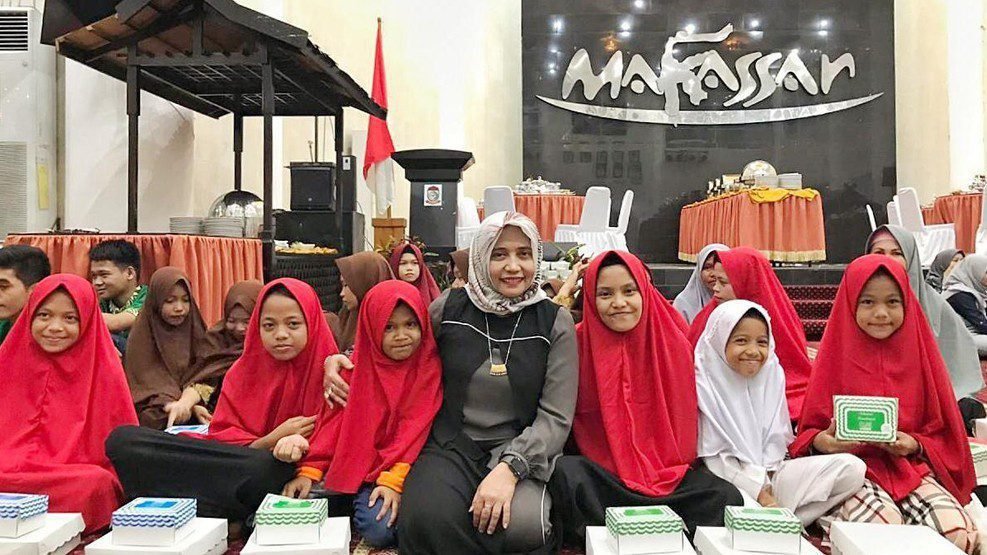 Pj Ketua TP PKK Makassar buka Puasa Bersama 100 Anak Panti Asuhan