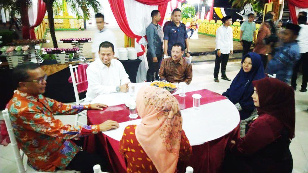 Pj Wali Kota Iqbal Boyong Pejabat Pemkot Makassar di Open House Gubernur Nurdin