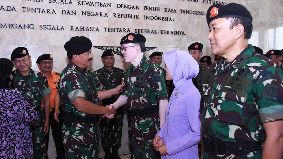 Perwira Tinggi TNI Naik Pangkat