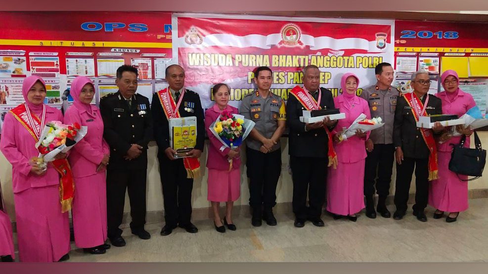 8 Polisi Resort Pangkep Pensiun