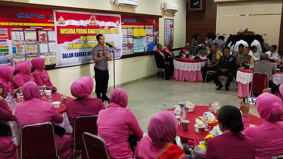 8 Polisi Resort Pangkep Pensiun 