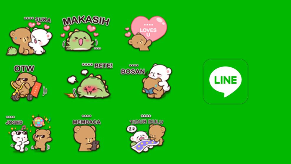 LINE Luncurkan “Custom Stickers” Lokal Pertama Bersama Milk & Mocha