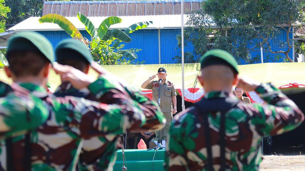 Penjabat Wali Kota Makassar Pimpin Upacara Pembukaan TMMD ke-105 