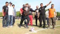 Pj Wali Kota Makassar Iqbal Suhaeb membuka Liga Sepak Bola Karyawan (Gala Karya) Zona Sulsel 2019