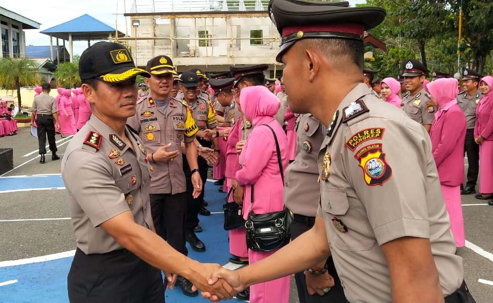 34 Bintara Polres Pangkep Diganjar Kenaikan Pangkat