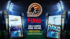 Final Galakarya Sulsel Pertemukan PS Pelindo 4 Vs PS Bank Mandiri