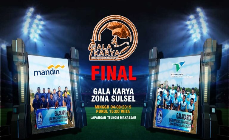 Final Galakarya Sulsel Pertemukan PS Pelindo 4 Vs PS Bank Mandiri 5 FINAL
