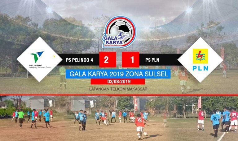 Taklukkan PS PLN 2-1, PS Pelindo 4 Melaju ke Babak Final Galakarya Zona Sulsel 6 GALAKARYA SEMIFINAL1