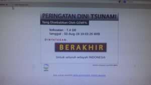 BMKG Akhiri Peringatan Dini Tsunami Pasca Gempa Banten 7,4 M