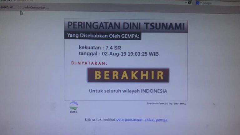 BMKG Akhiri Peringatan Dini Tsunami Pasca Gempa Banten 7,4 M 4 Gempa Jakarta6