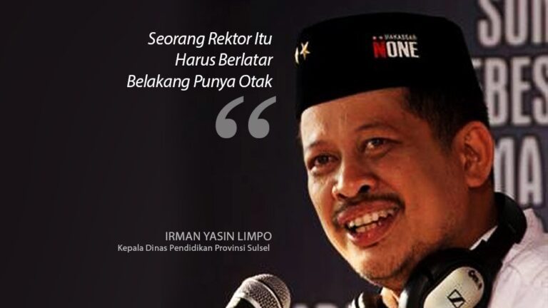 Irman Yasin Limpo: Seorang Rektor Itu Harus Berlatar Belakang Punya Otak 5 Irman Yasin Limpo: Seorang Rektor Itu Harus Berlatar Belakang Punya Otak