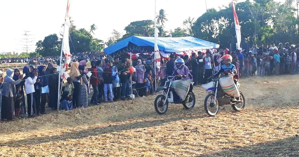 Kejuaraan Motorcross Gabah kembali Digelar di Desa Panaikang