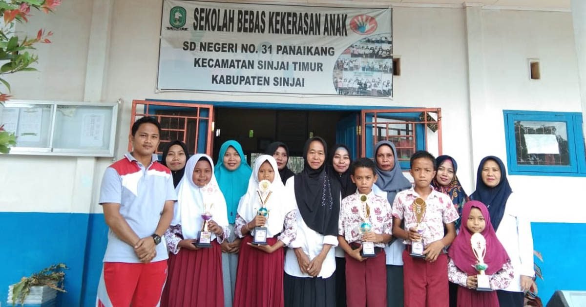 SDN 31 Panaikang Sinjai Meraih Lima Piala di Porseni HUT Proklamasi ke-74