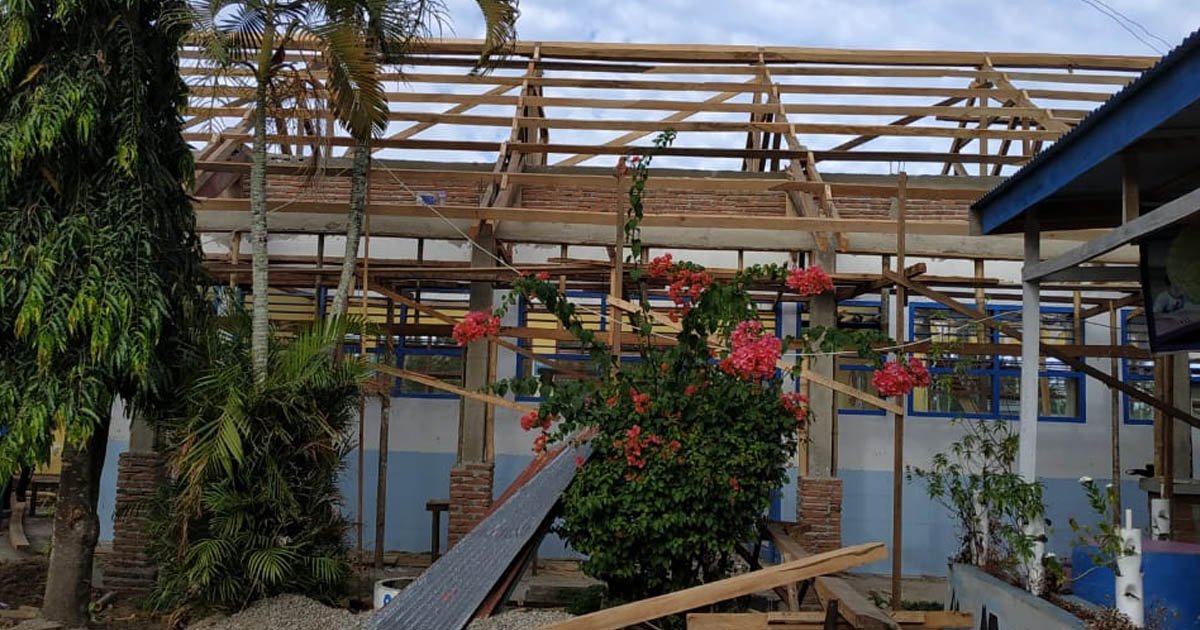 SDN 31 Panaikang yang Rusak Parah Diterjang Puting Beliung Direnovasi