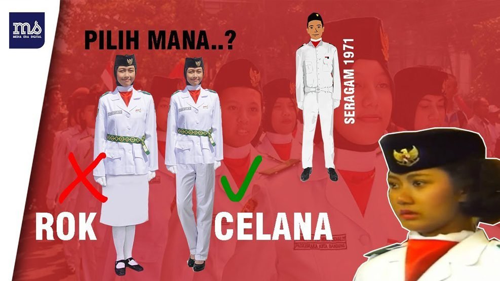 transformasi seragam paskibraka