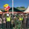 Beri Kejutan di HUT TNI Polisi Serbu Kodim Pangkep 1