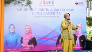 Beri Dukungan UMKM, Lies F. Nurdin Resmikan Kantin dan Galeri IPEMI