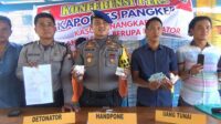Pol Air Polres Pangkep Gagalkan Penyulundupan Detonator