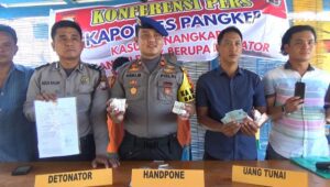 Pol Air Polres Pangkep Gagalkan Penyulundupan Detonator