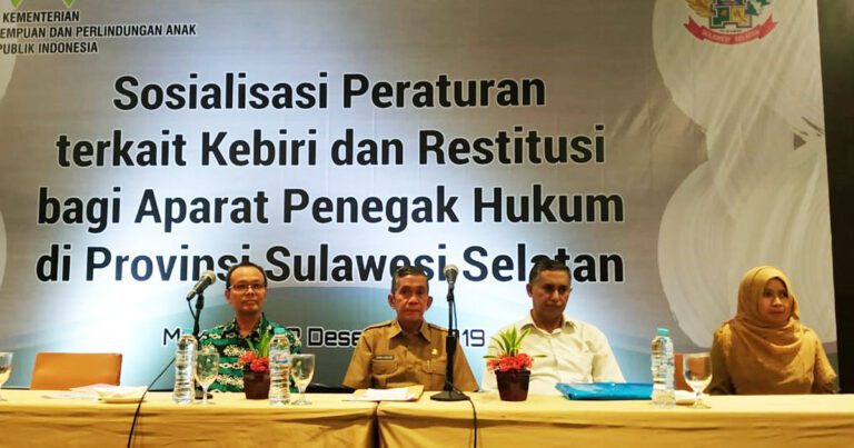 DPPPA Sulsel Sosialisasikan Aturan Kebiri dan Restitusi Pada Kasus Kekerasan Anak