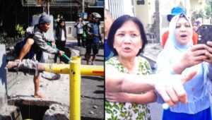 Meski Ditentang Warga, Pembongkaran Portal di Kelurahan Kasi-kasi, Kecamatan Rapocini Tetap Dilanjutkan