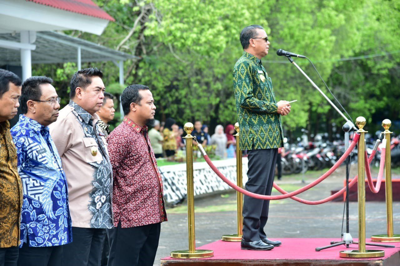 Pimpin Apel Awal Tahun Ini Penyampaian Gubernur Sulsel
