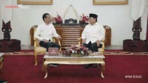 Menhan Prabowo Jadi Tamu Pertama Presiden Jokowi di Tahun 2020