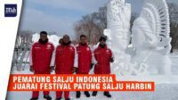 Pemahat Patung Salju dari Indonesia Juara di Festival Es Harbin