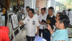 Buka Pentas Seni Karikatur, Basri: Ruang Bagi Siswa Mengekspresikan Diri dalam Berkarya